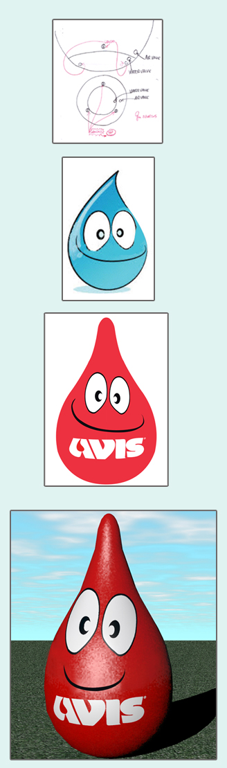 Disegni della goccia Avis